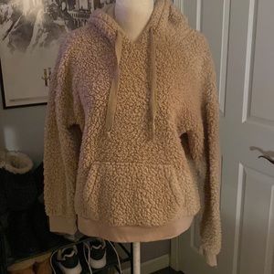 Brown/Tan Fuzzy Hoodie